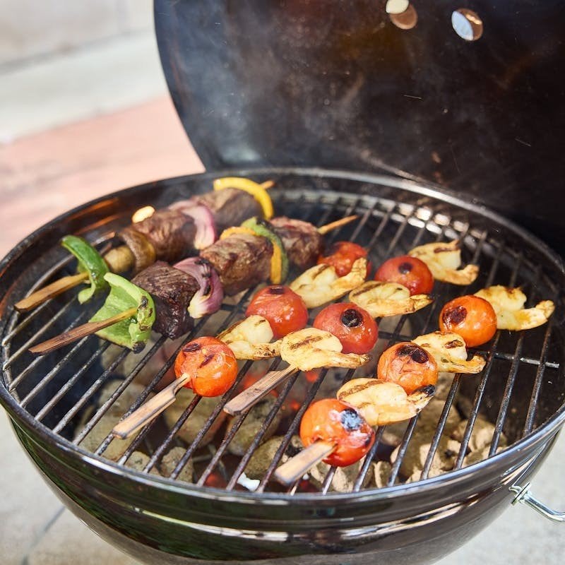 Weber Smokey Joe met houtskool starter, Verzenden, Zo goed als nieuw, Weber Smokey Joe, Met accessoires