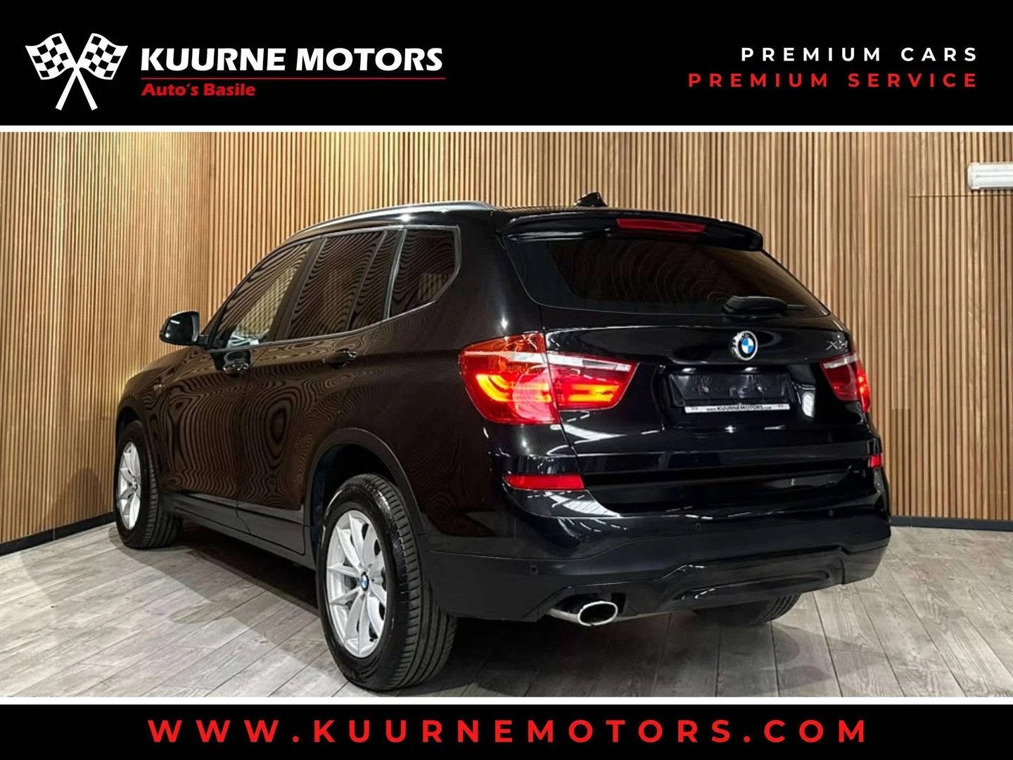 BMW X3 xDrive20dA Leder/Pano/SportZet/Xenon/VerwZet *1j gara, Automaat, Euro 6, 4 cilinders, Zwart