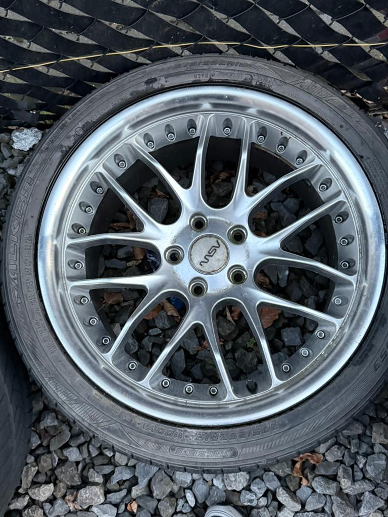 BREEDSET BMW 5 SERIE, Gebruikt, 275 mm, Banden en Velgen, Personenwagen