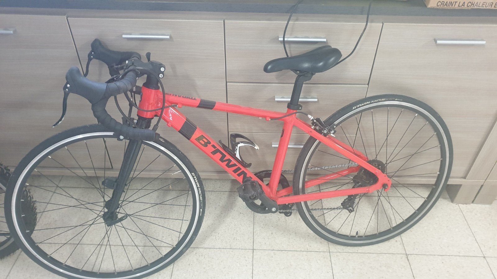 Koersfiets tiener, Ophalen