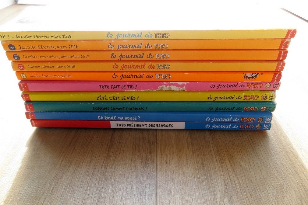 Lot de 10 magazines Le journal de TOTO, Collections, Enlèvement, 1980 à nos jours, Journal