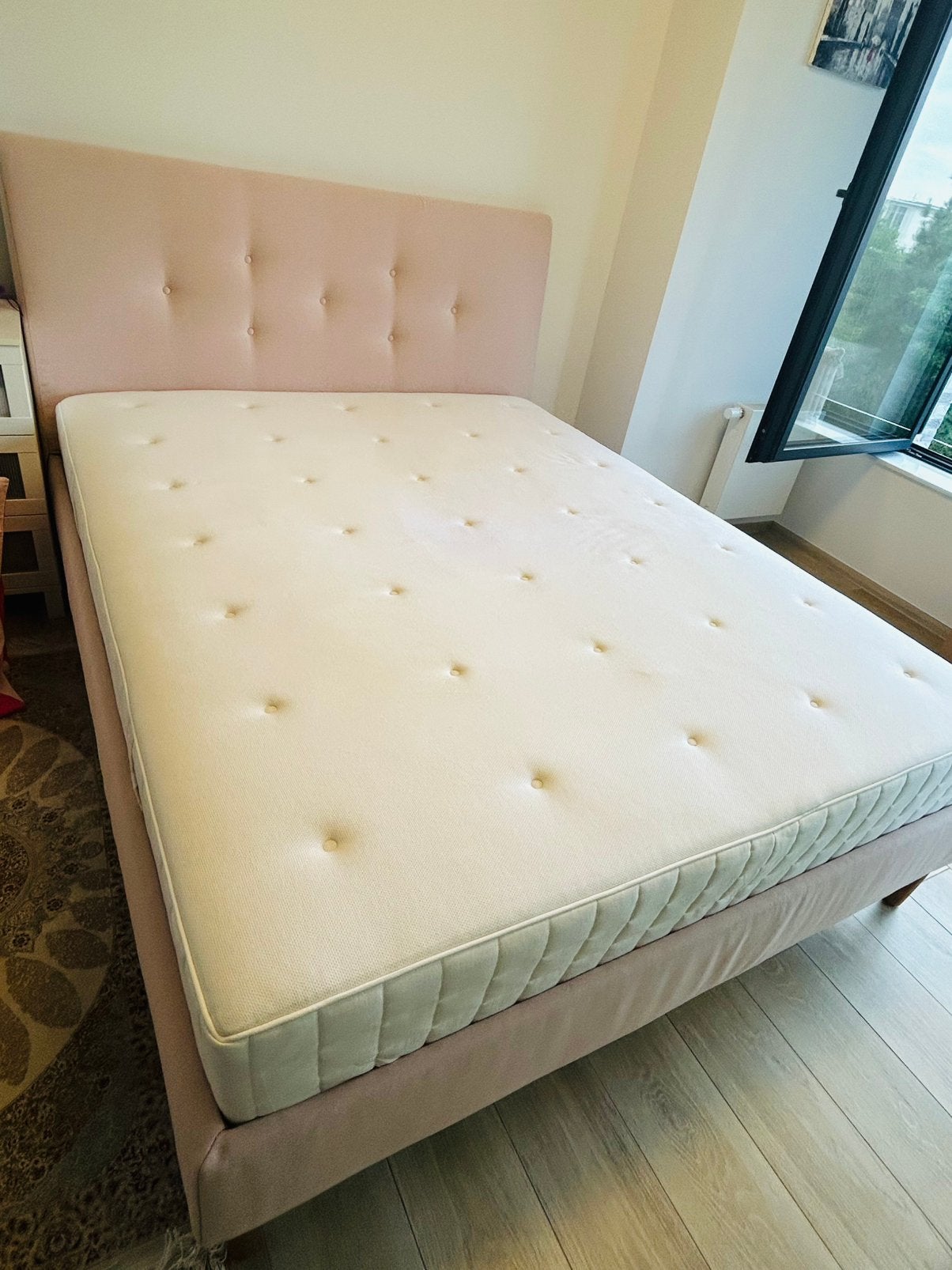 IKEA bed and mattress, Enlèvement, Utilisé, 200 cm, Deux personnes