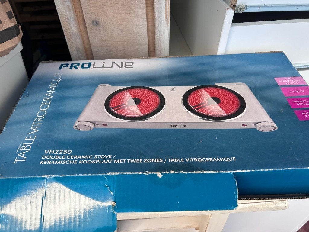 keramische kookplaat, Elektronische apparatuur, Kookplaten, Ophalen, Gebruikt, Keramisch, 3 kookzones of minder