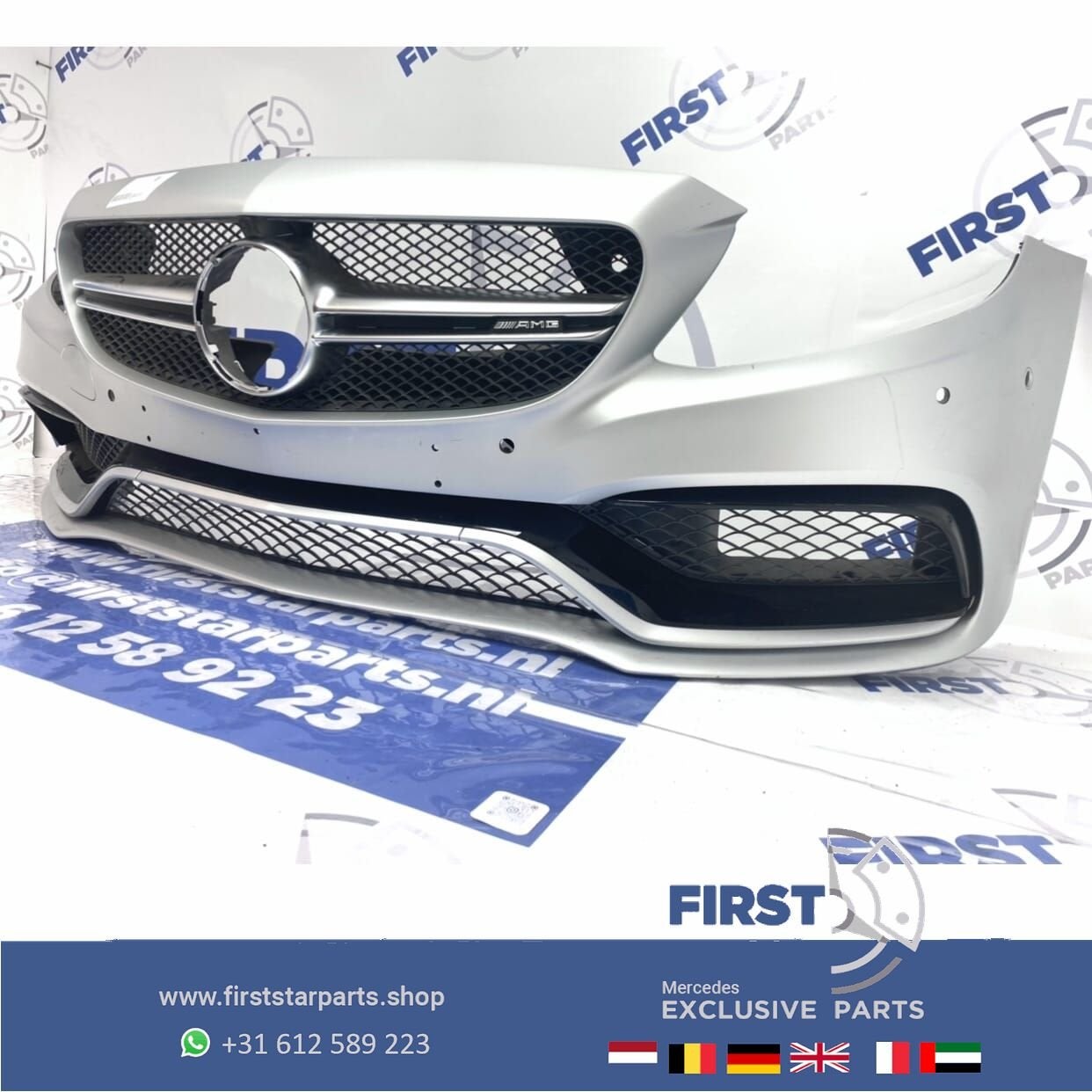 W205 S205 C63 C63S AMG VOORBUMPER COMPLEET 63 S Mercedes C K, Utilisé, -, Avant, -