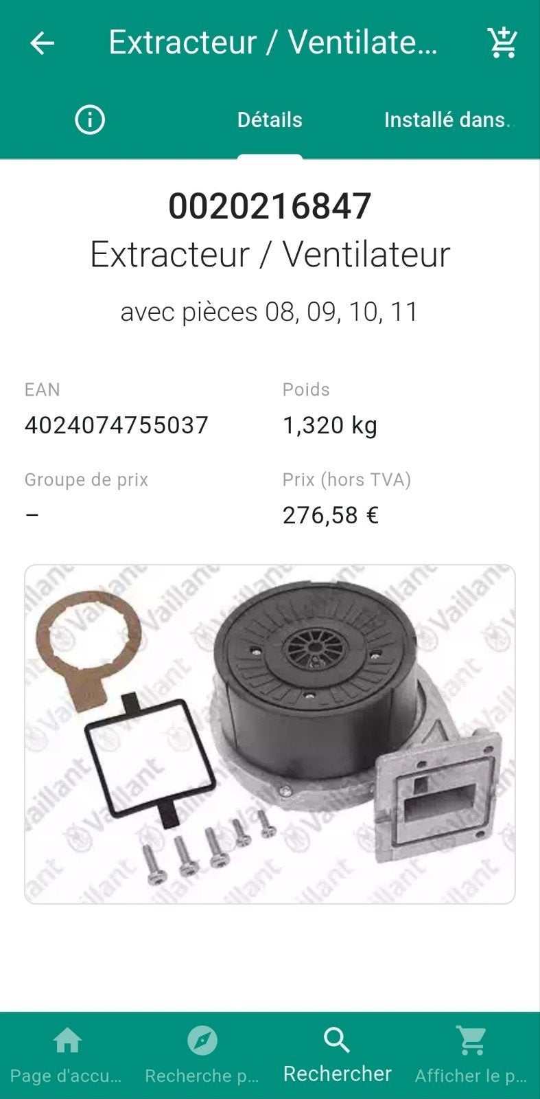 Ventilator Vaillant ecoTEC pure
(100% nieuw), Ophalen of Verzenden, Nieuw