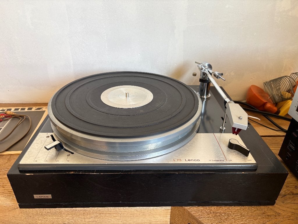 Platine Vinyl Lenco L75 double plateau, Enlèvement, Utilisé, Tourne-disque, Autres marques