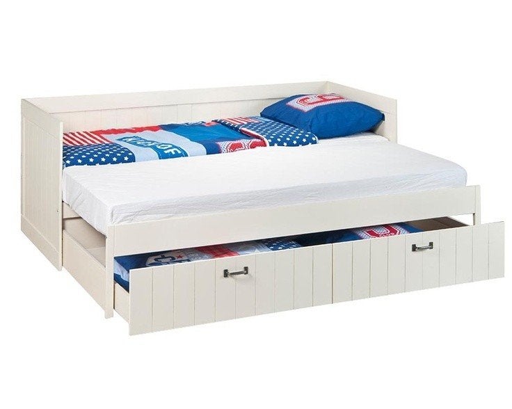 Zetelbed 4 in 1 - bank / zetel - 1 of 2-persoonsbed - opberg, Huis en Inrichting, Ophalen, Tweepersoons, 200 cm