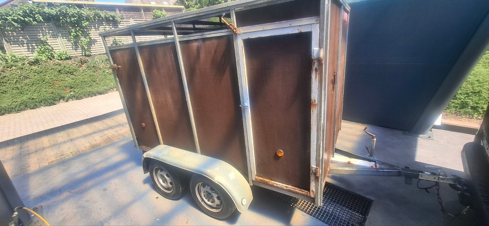 Gesloten aanhangwagen dubbelasser Remorque 750kg, Ophalen of Verzenden