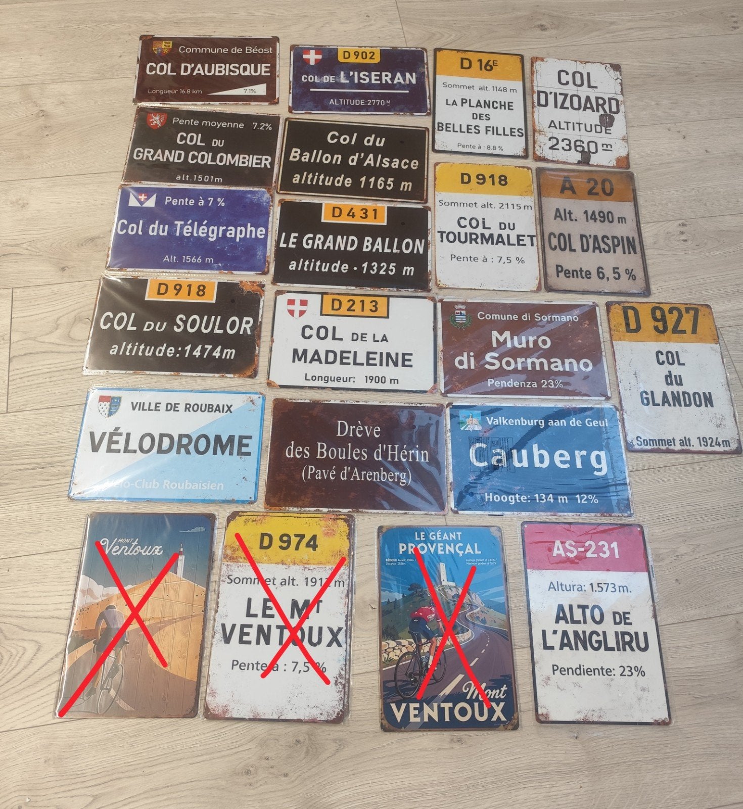Plaques métalliques cyclisme + articles UAE. Neufs !, Enlèvement ou Envoi, Neuf