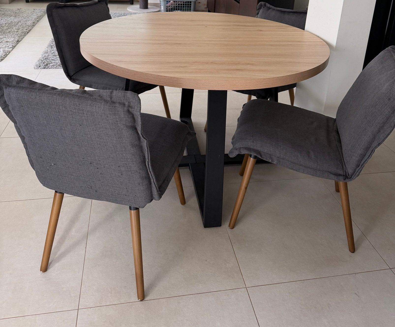 Eettafel + stoelen / ikea. TE KOOP, Ophalen, Zo goed als nieuw