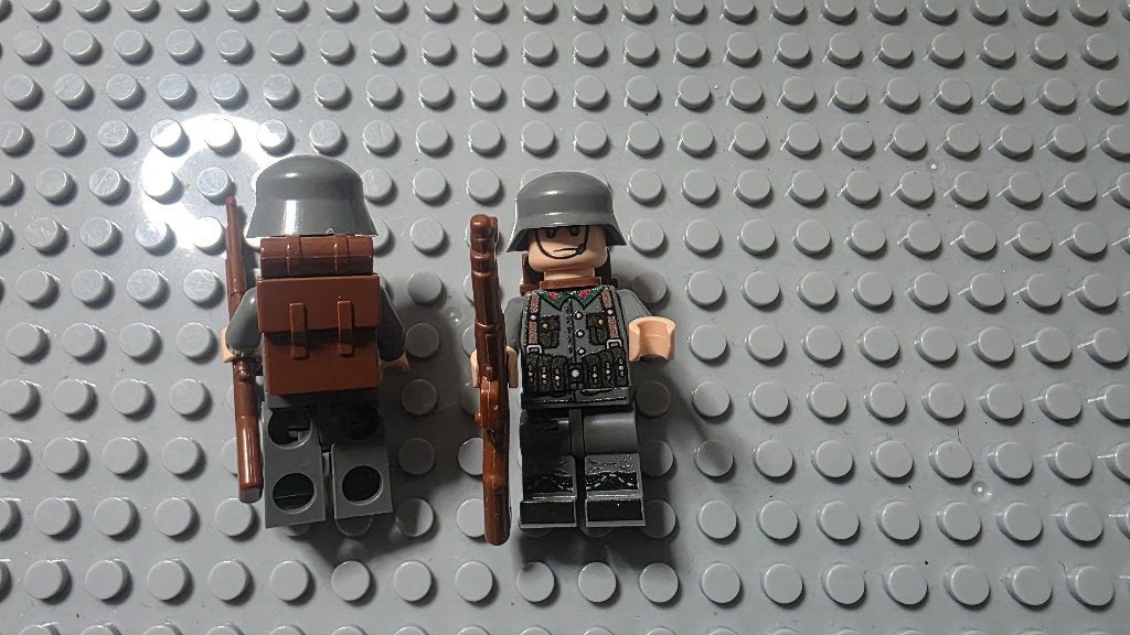 WW2 Duitse leger minifiguren lego compatibel, Ophalen of Verzenden, Zo goed als nieuw, Minifiguur, Lego