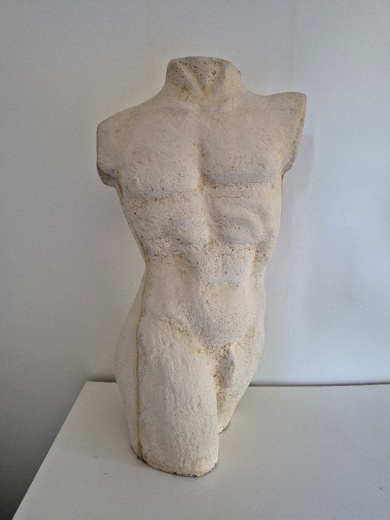 2 torso beelden, Ophalen, Beeld, Wit