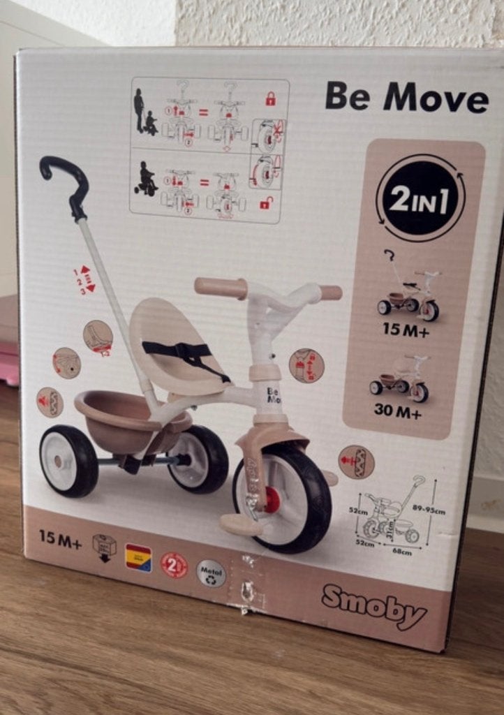 Smoby driewieler, Kinderen en Baby's, Speelgoed | Buiten | Voertuigen en Loopfietsen, Ophalen, Nieuw, Overige typen