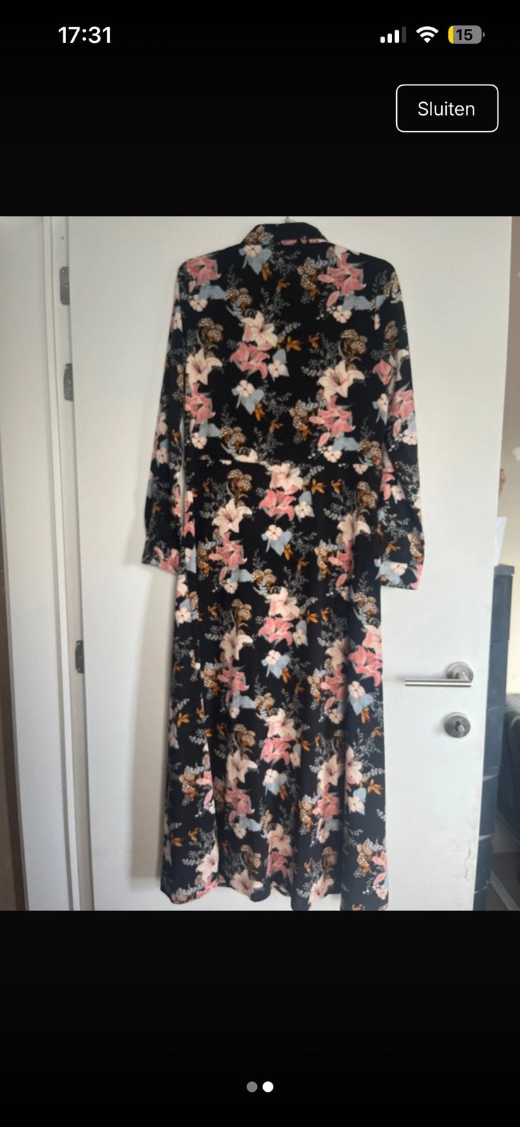 Maxi Jurk bloemen, Enlèvement ou Envoi, Comme neuf, Taille 38/40 (M)
