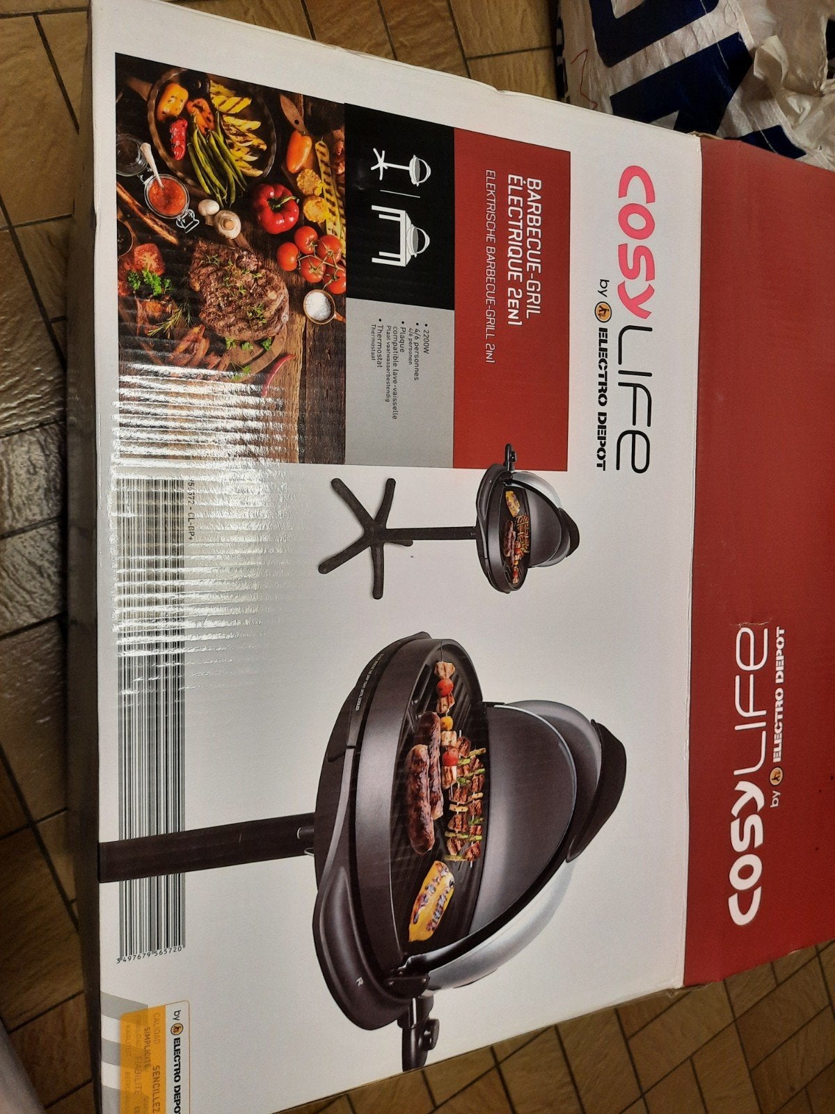 Elektrische barbecue en grill 2-in1, Ophalen, Nieuw, Tafelgrill