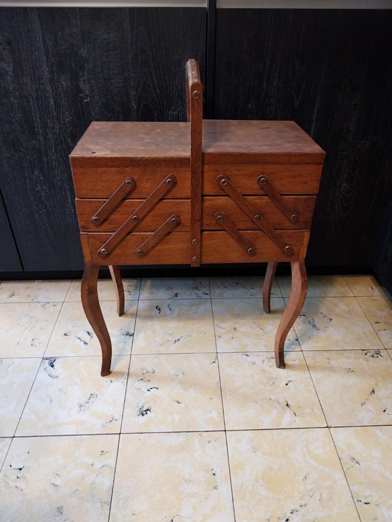 Vintage naaikoffer, Hobby en Vrije tijd, Naaien en Fournituren, Ophalen, Gebruikt