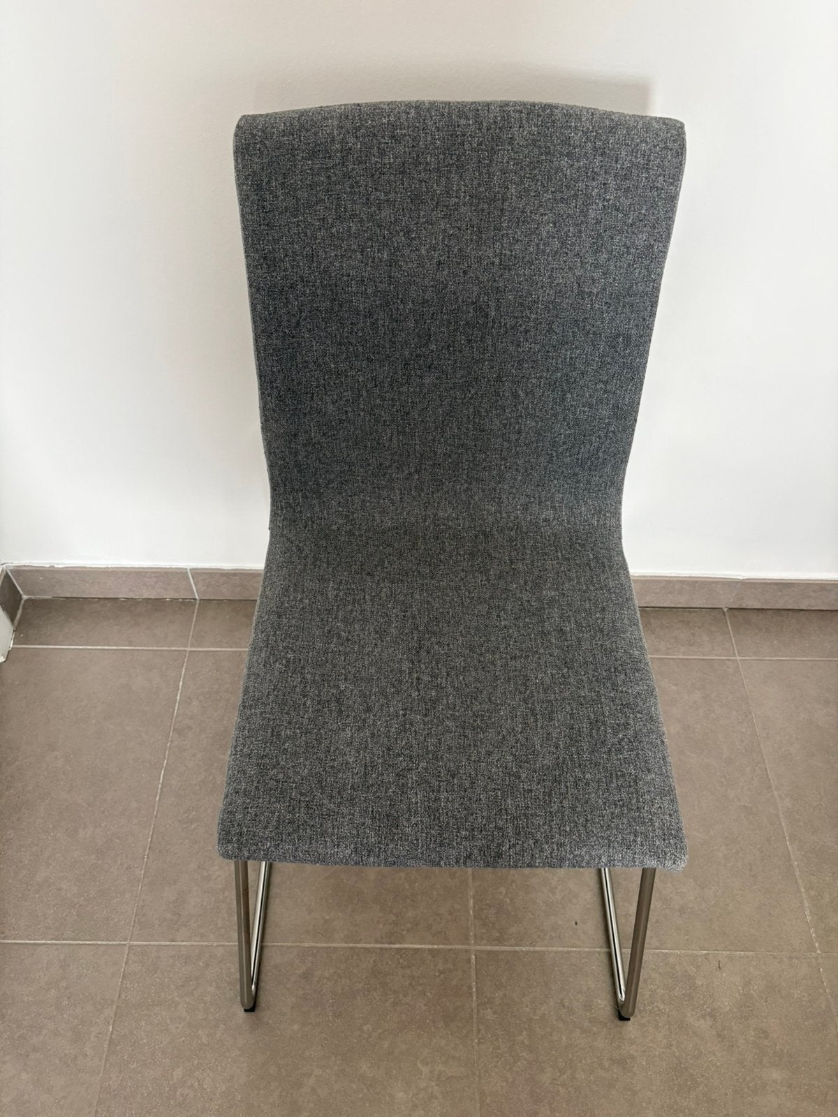 6 GRIJZE EETKAMERSTOELEN, Ophalen, Gebruikt, Vijf, Zes of meer stoelen, Modern