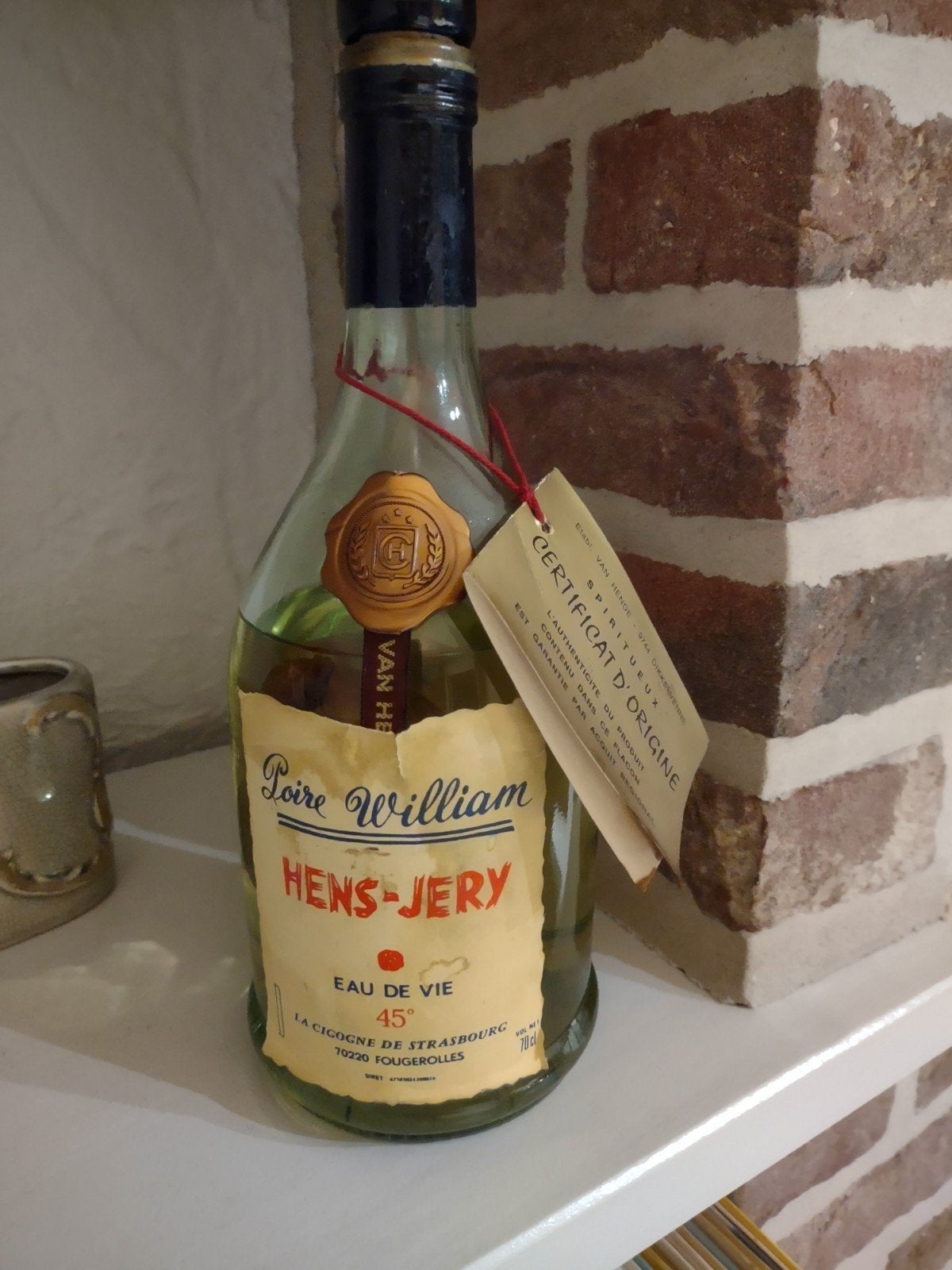 Fles Williams Eau de Vie., Collections, Enlèvement ou Envoi, Utilisé, France