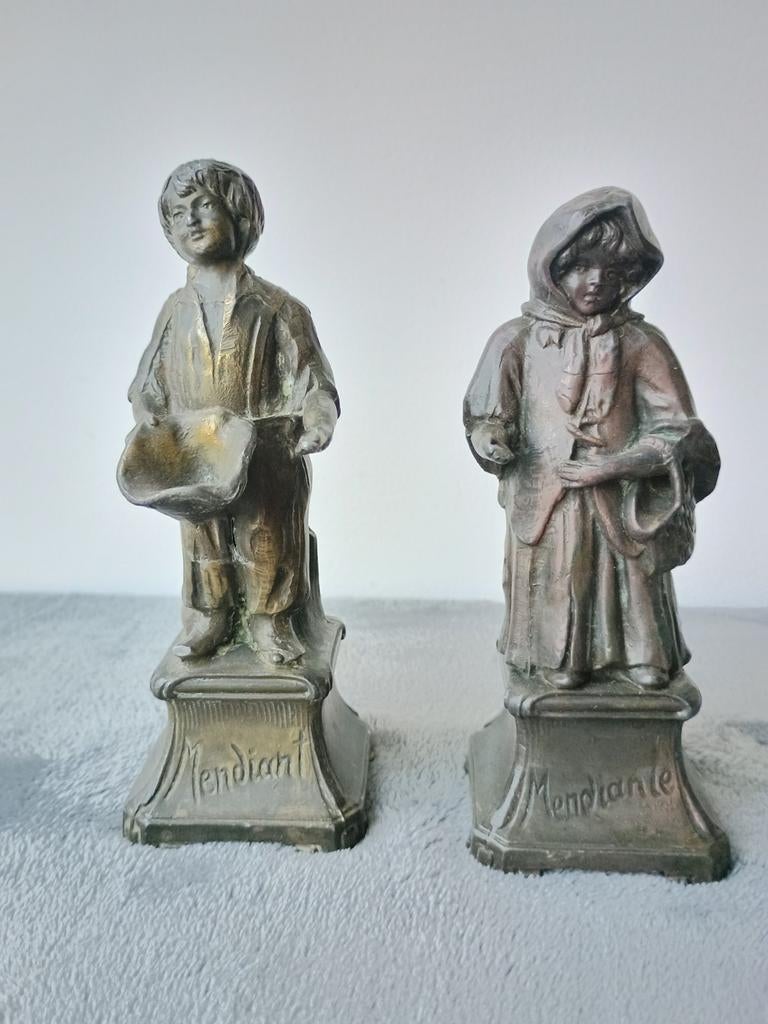 Mendiant en Beggar regelen sculpturen, Ophalen of Verzenden, Religie