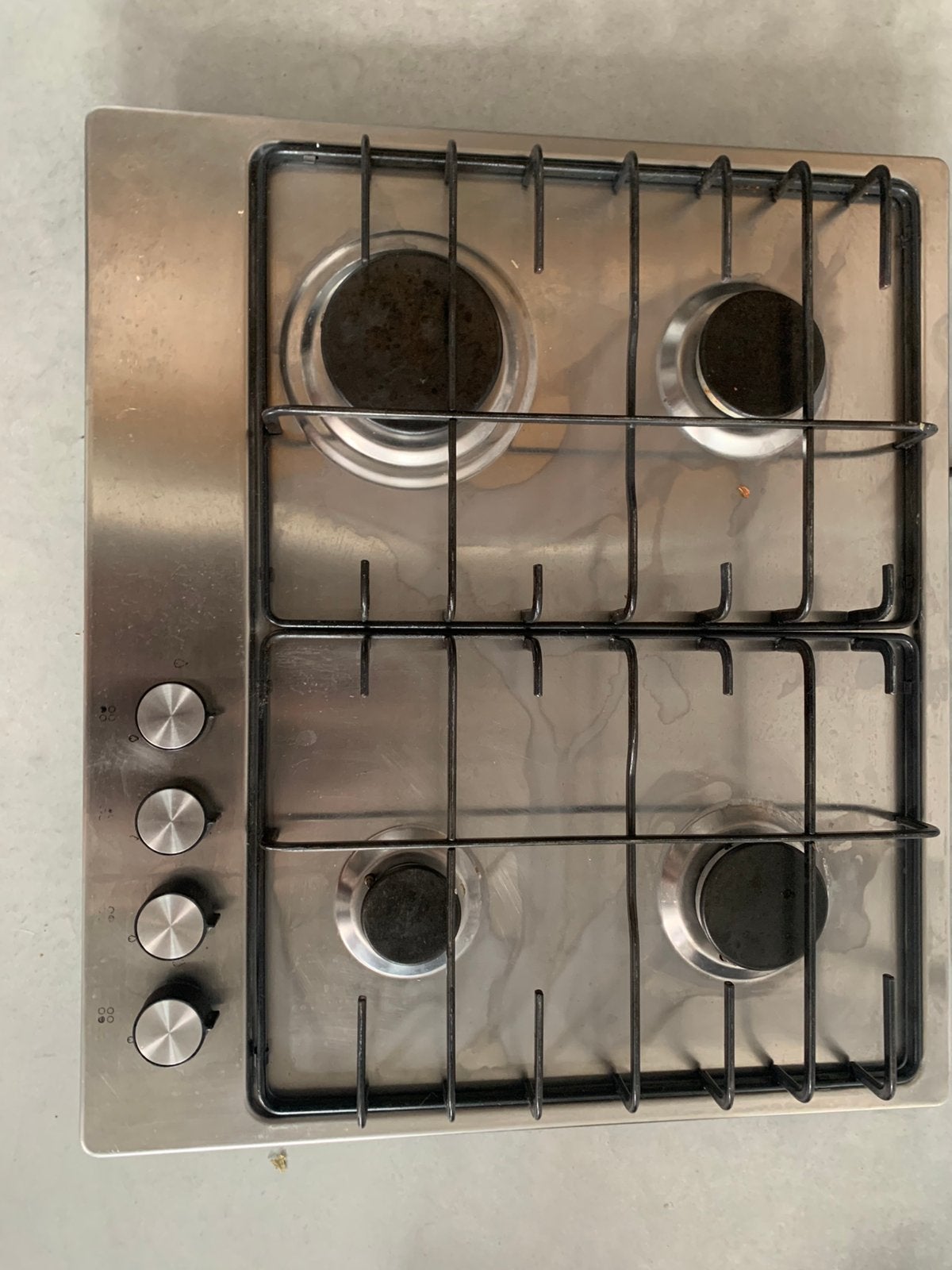 Plaque de cuisson à gaz IKEA 4 feux en inox, Enlèvement, Comme neuf, Électrique