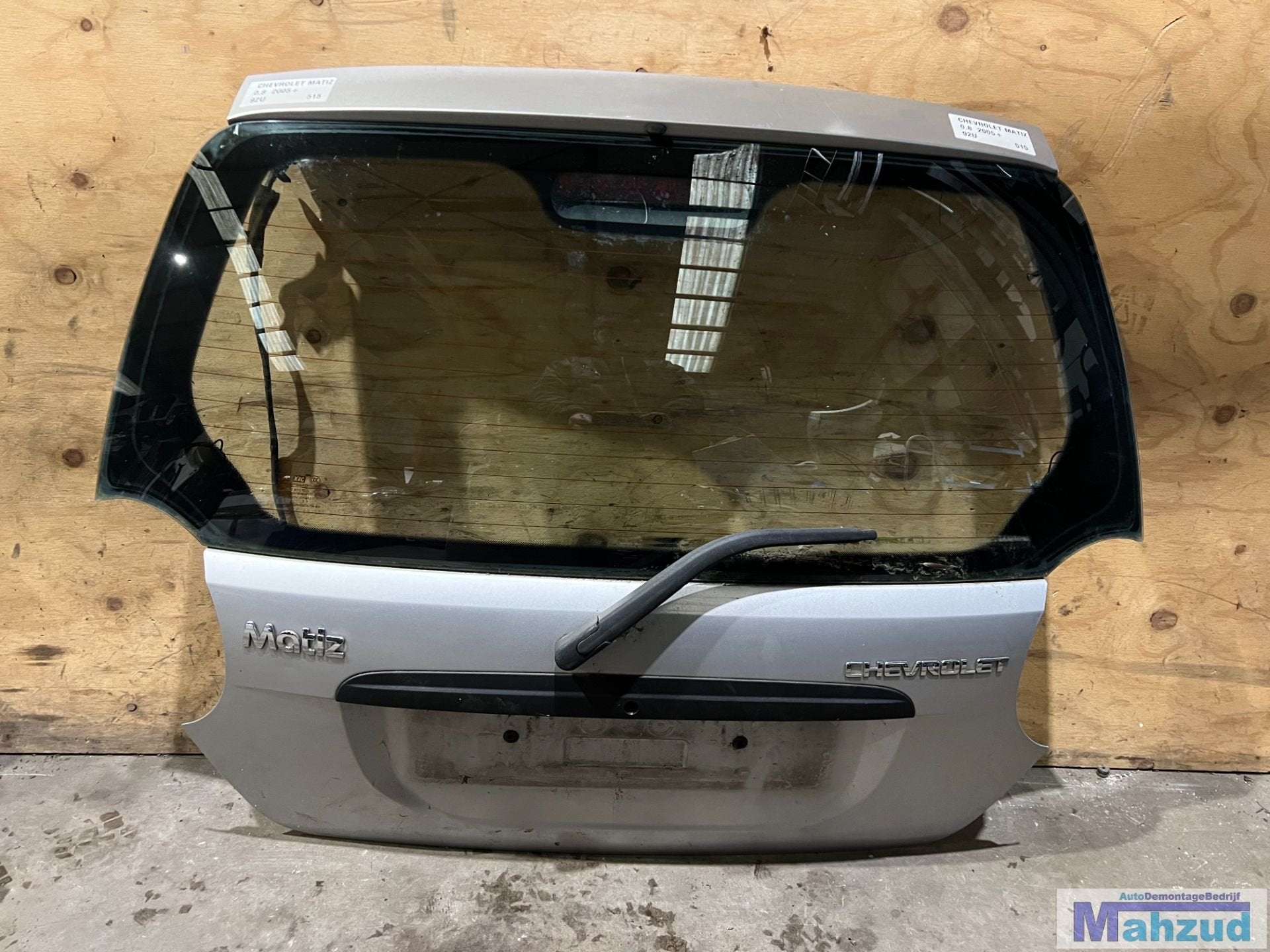 CHEVROLET MATIZ Zilver 92U achterklep 2005+, Gebruikt, Info@gm.com, Chevrolet, Deur