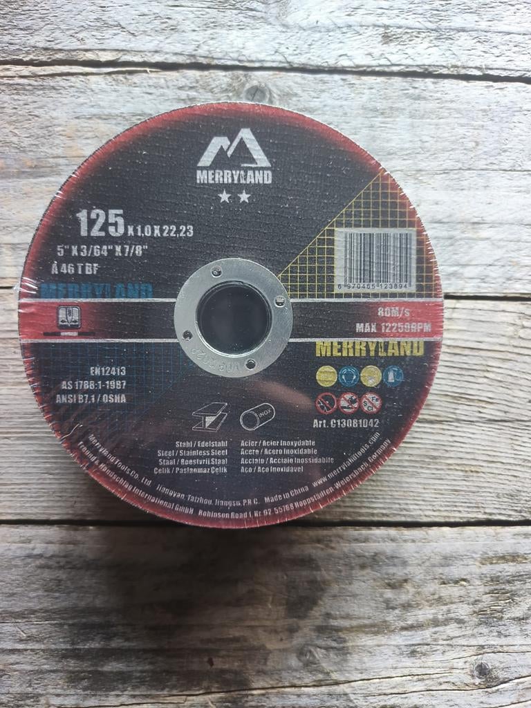 25x Slijpschijven 125mm – Metaal / RVS – Nieuw in doos, Doe-het-zelf en Bouw, Ophalen of Verzenden, Nieuw, Haakse handslijpmachine