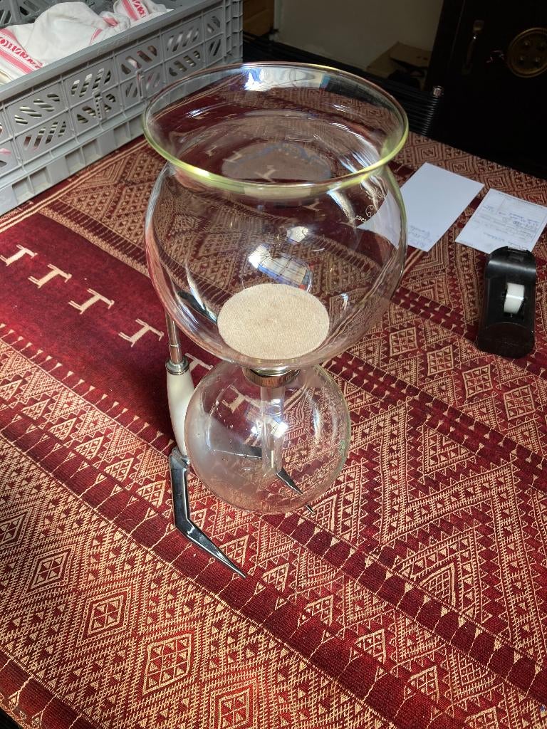 Glazen Cafetiére, Huis en Inrichting, Ophalen, Zo goed als nieuw, Wit, Overige merken