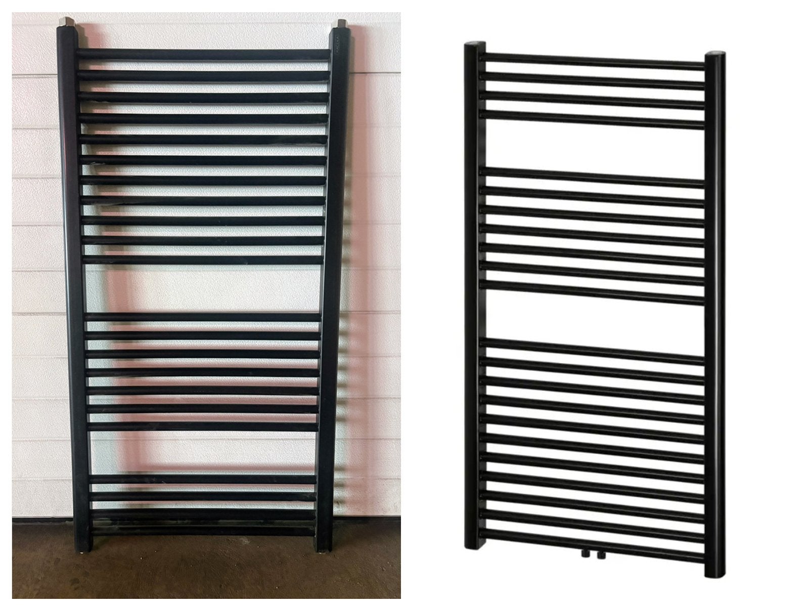 Design radiator Haceka Gobi Adoria Zwart 111x59 cm • NIEUW, Ophalen, 500 tot 800 watt, Radiator, Nieuw