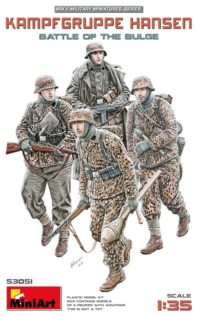 MINIART 35051 KAMPFGRUPPE HANSEN. BATTLE OF THE BULGE 1/35, Enlèvement ou Envoi, Neuf, 1:35 à 1:50, Personnage ou Figurines
