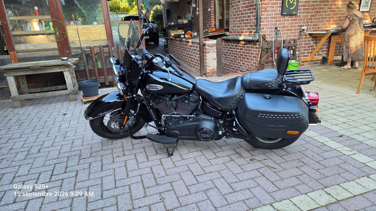 Harley-Davidson Heritage Classic 114, 2022, Black, 19 224 km, Enlèvement, Utilisé