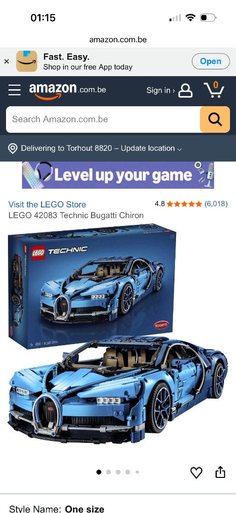 Lego technic 250 per stuk, Enlèvement ou Envoi, Neuf, Voiture