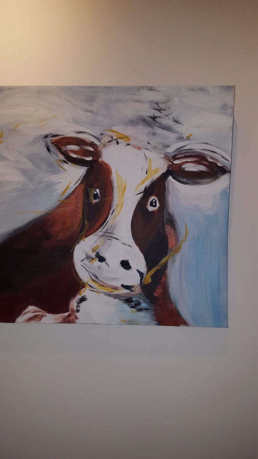 3 magnifiques peintures 50 x 50 cm, Enlèvement