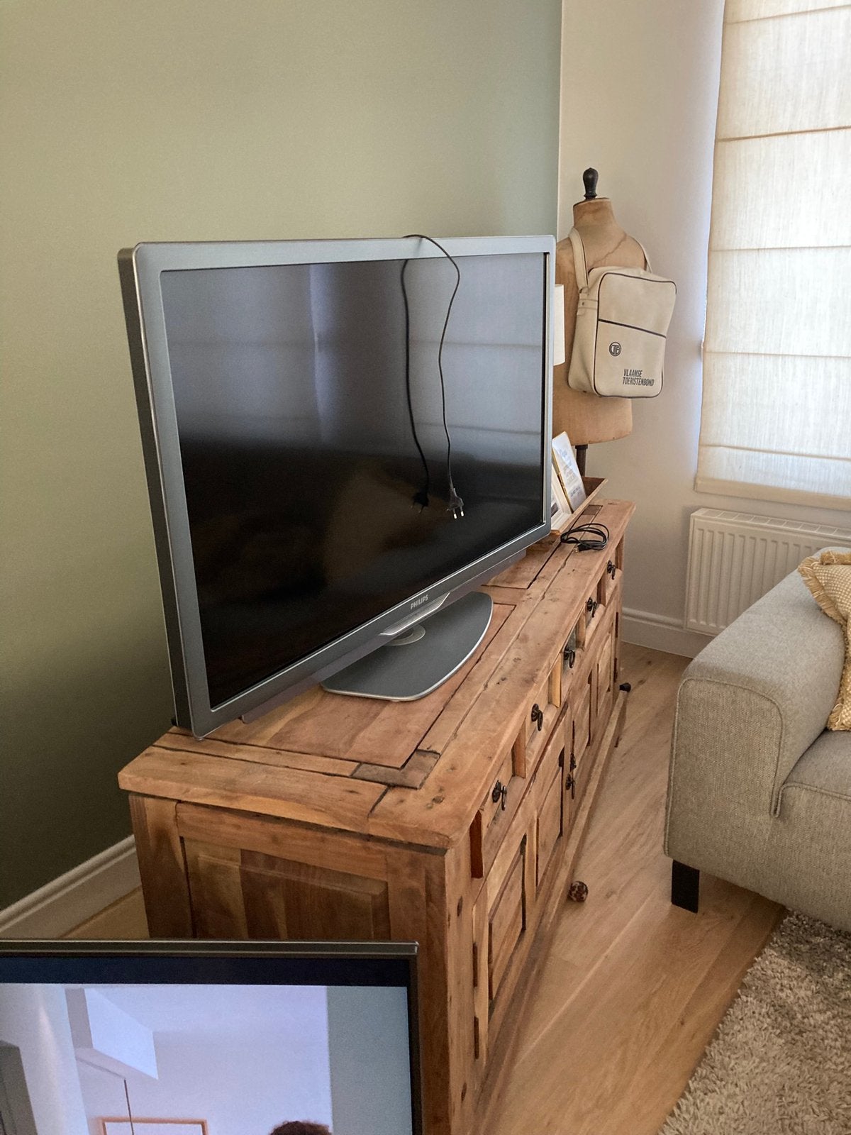 Philips Led tv - 46 inch - grijs - ambilight, Ophalen, Philips, Gebruikt, LCD