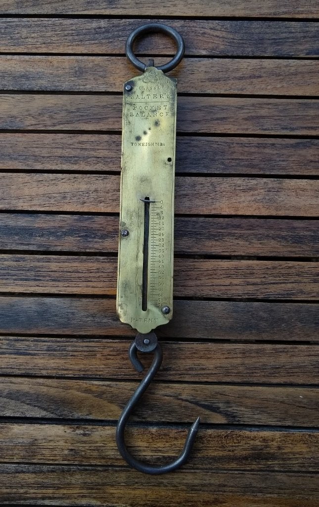 Vintage Salter's pocket balance / messing zakweegschaal, Ophalen of Verzenden