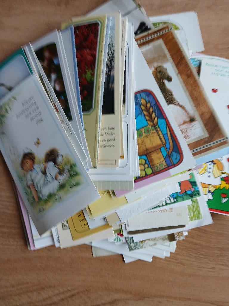 48 communieprentjes jaren 70-80-90, Verzenden, Zo goed als nieuw, Kaart of Prent, Christendom | Katholiek