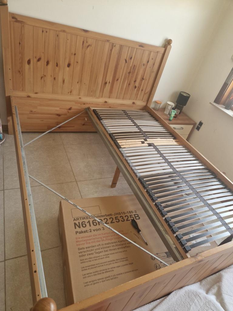 2 pers bed 160x200 - gratis, Huis en Inrichting, Slaapkamer | Bedden, Ophalen
