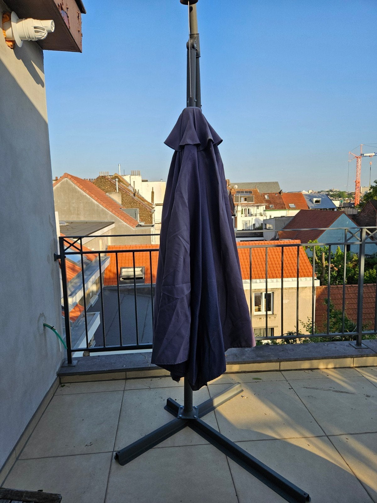 Parasol déporté, Jardin & Terrasse, Comme neuf, Parasol flottant, Enlèvement, 2 à 3 mètres