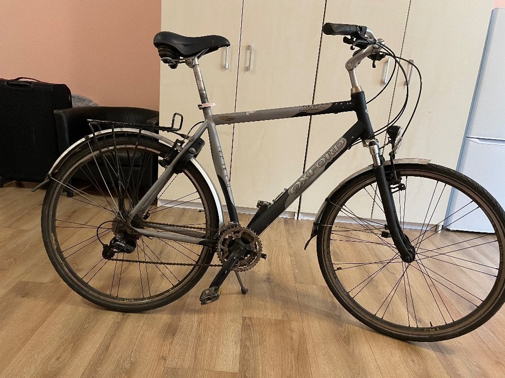 Oxford heren fiets 55 cm., Fietsen en Brommers, Gebruikt, Velgrem, 53 tot 57 cm, Ophalen