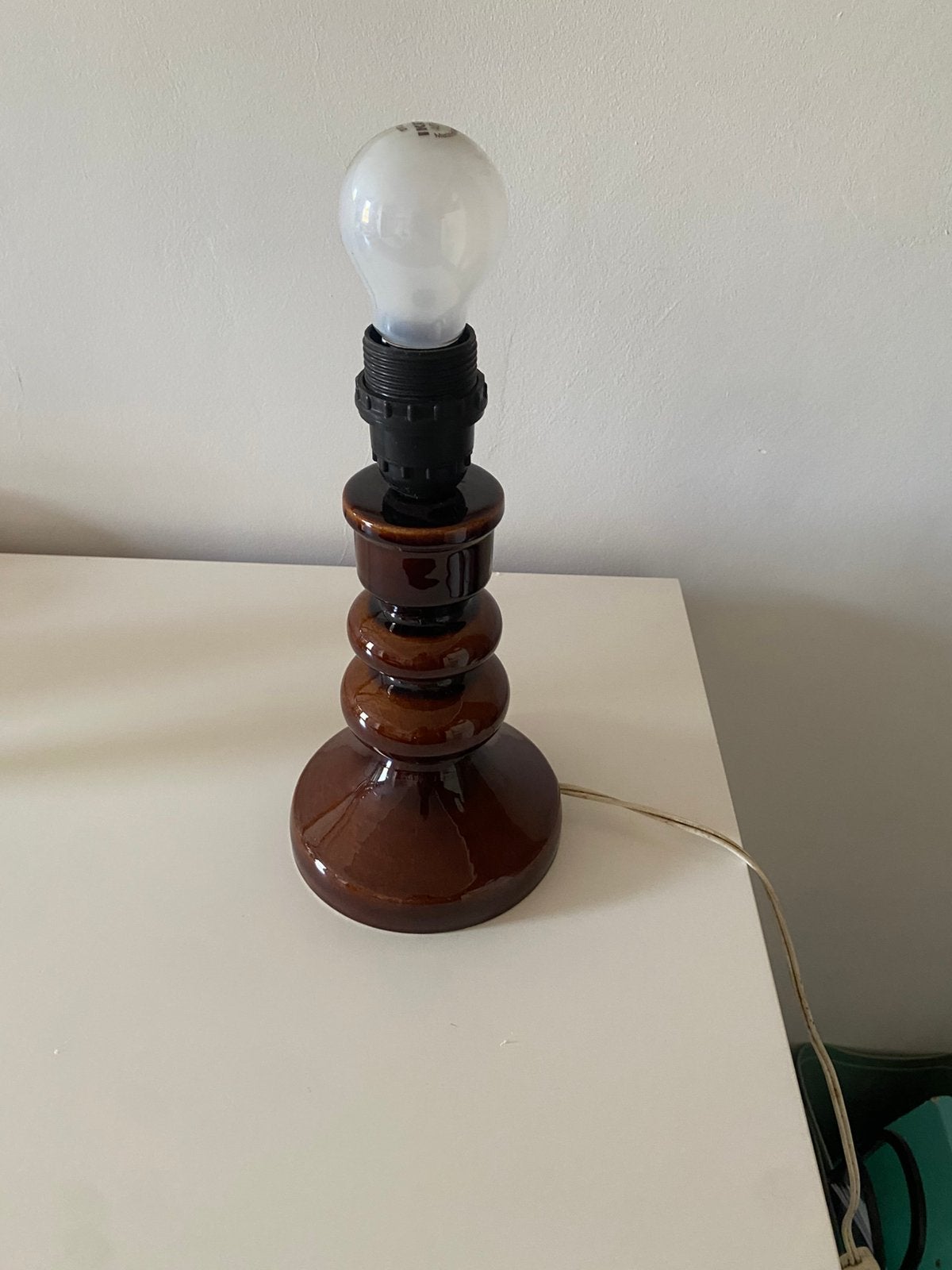 Pied de lampe ceramique vintage, Antiquités & Art, Enlèvement ou Envoi