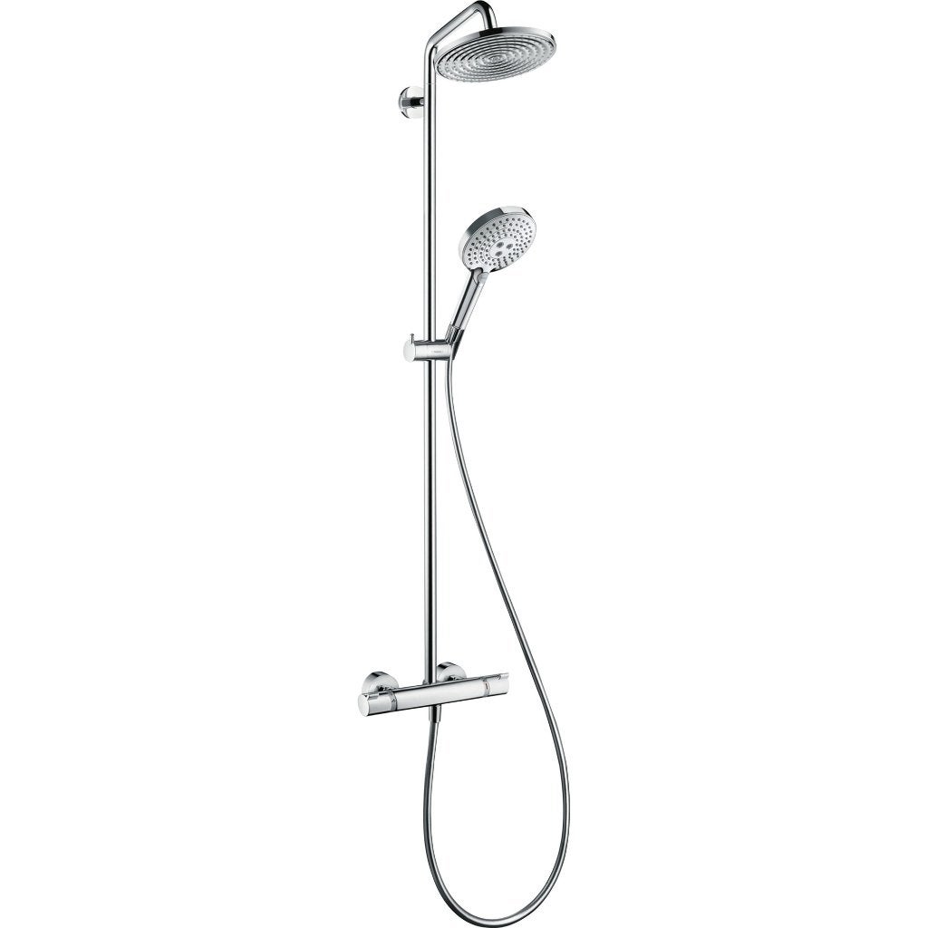 Colonne de douche Hans Grohe Raindance à effet pluie Axor, Enlèvement, Utilisé, Chrome, Douche