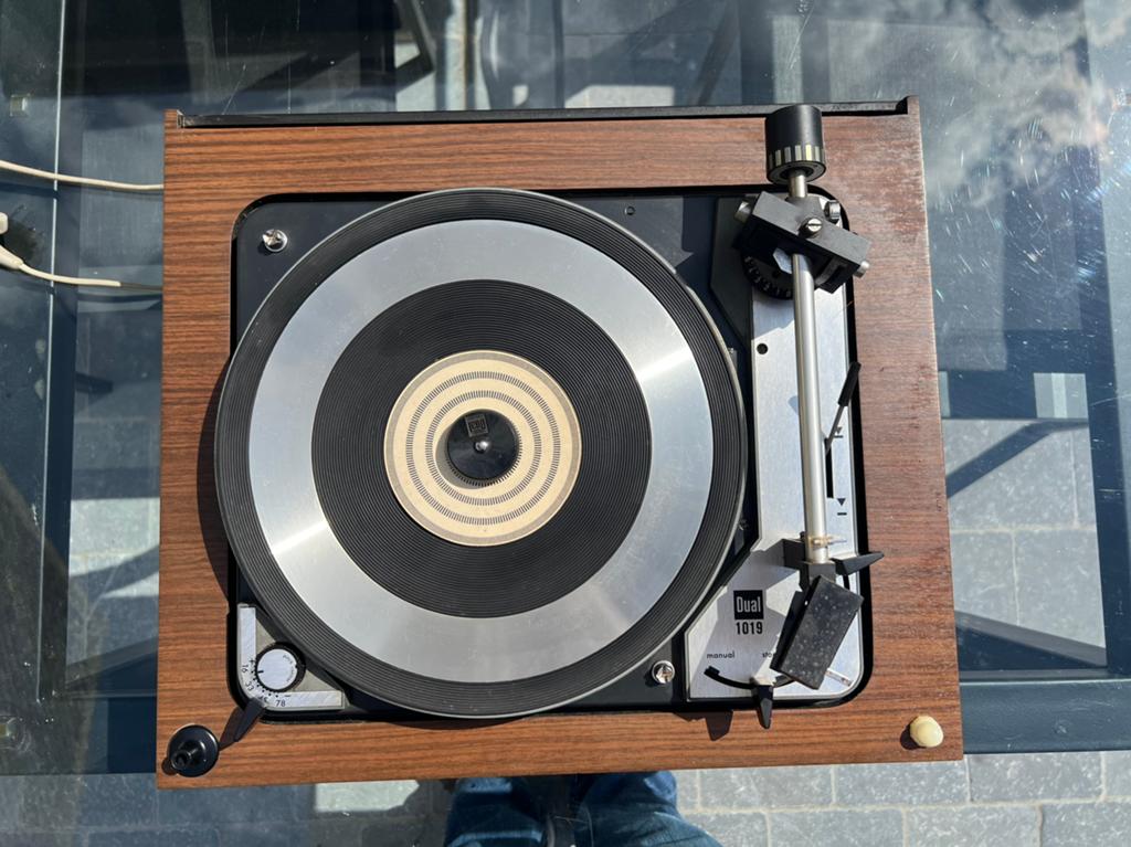 Dubbel 1019, Audio, Tv en Foto, Platenspelers, Ophalen, Gebruikt, Dual