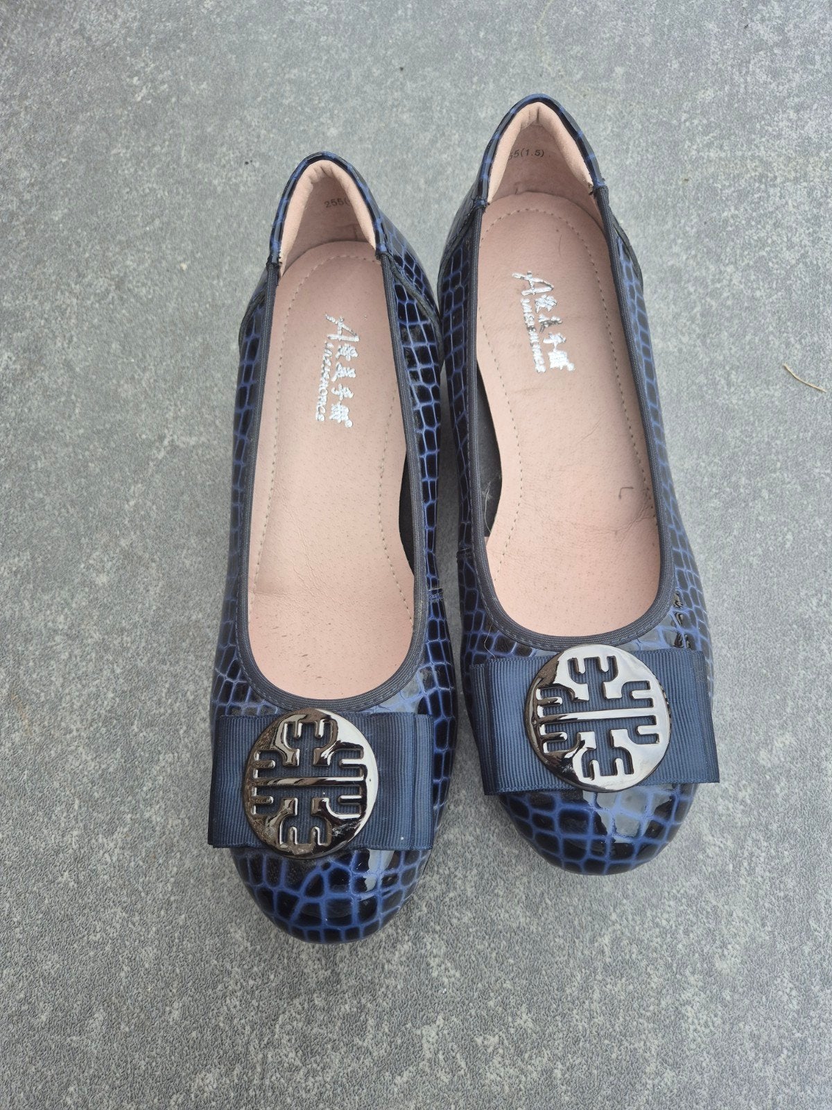 Donkerblauw damesschoenen, Kleding | Dames, Schoenen, Ophalen, Overige kleuren, Dansschoenen, Zo goed als nieuw