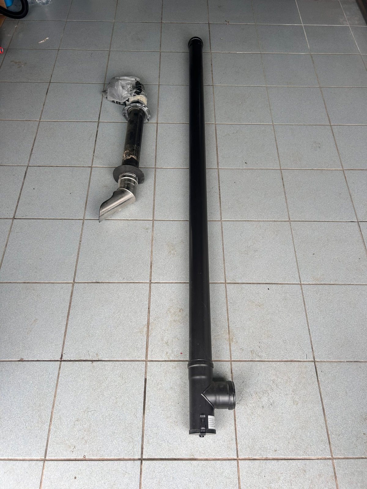 Kit évacuation tube tubage poele pellet 210cm et 90cm inox, Enlèvement, Utilisé