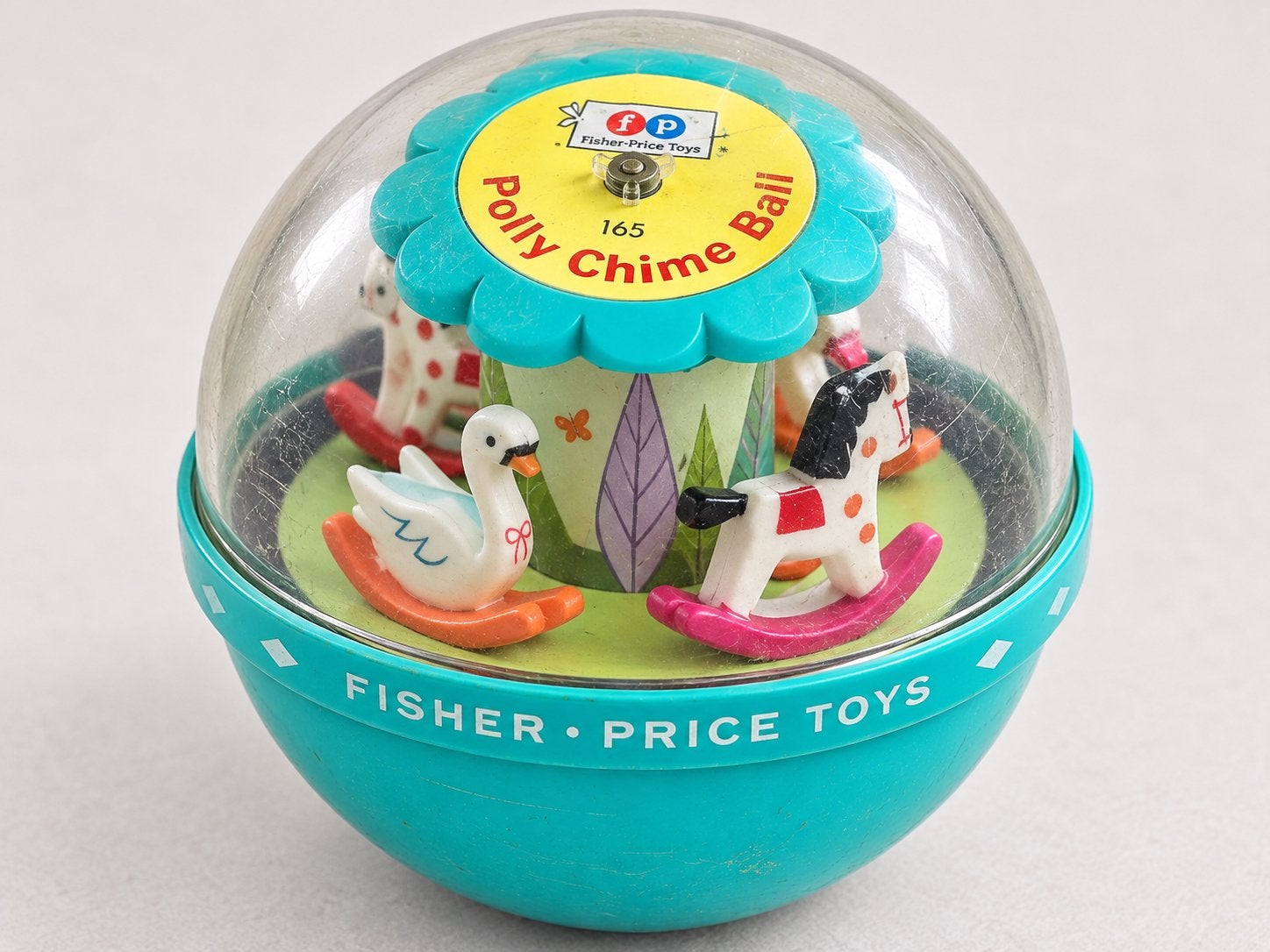 Vintage Fisher-Price Roly Poly Chime Ball #165 retro, Enlèvement ou Envoi, Utilisé, Autres types, Sonore