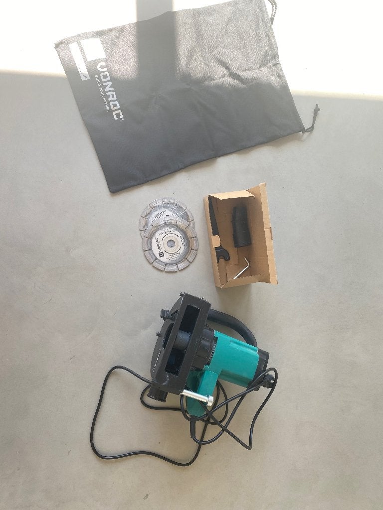 VONROC Muurfrees – Sleufmachine – 1700W – Ø150MM, Ophalen, Zo goed als nieuw