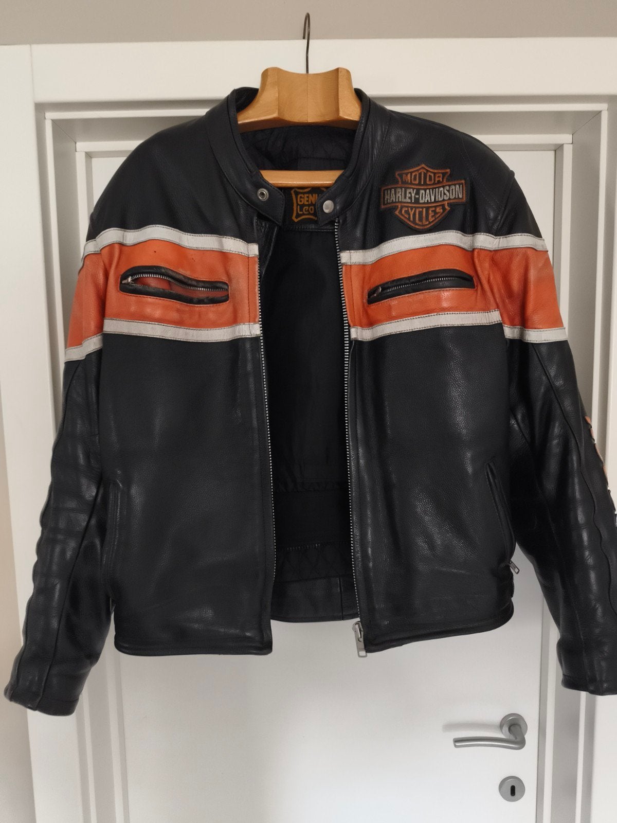 Te koop retro Harley jas, Ophalen, Jas | leer