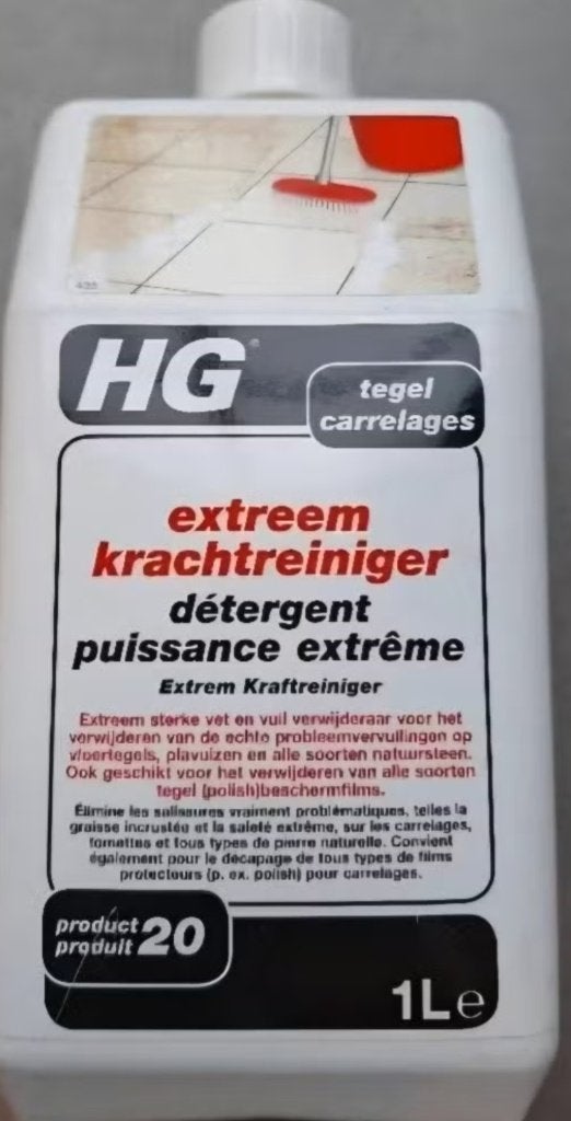 Krachtreiniger hg tegel, Ophalen, Schoonmaakmiddel