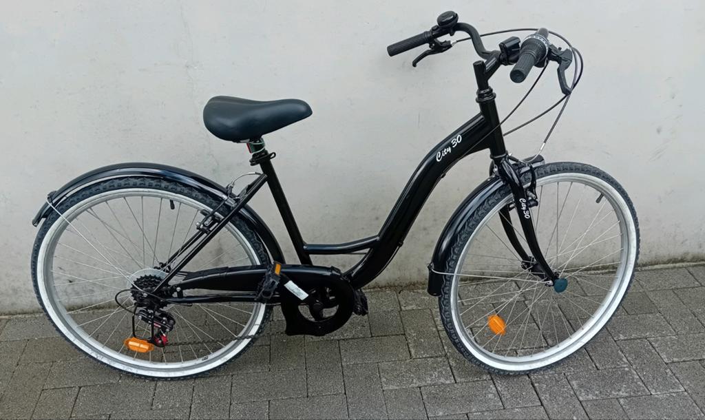Meisjesfiets MTB City 30 26inch 6speed. 43cm NIEUWSTAAT  🚴‍, Ophalen, Zo goed als nieuw, Velgrem, Overige merken