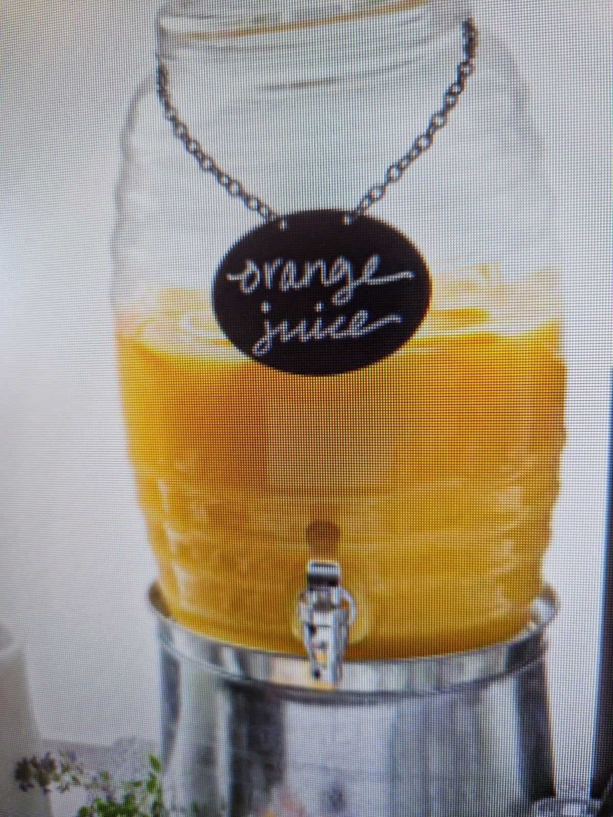 Drankendispenser in glas - 9,46 liter. 40 euro, Maison & Meubles, Cuisine | Ustensiles de cuisine, Enlèvement, Verre