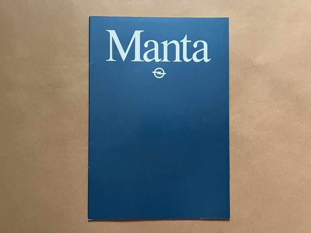 Opel Manta B folder catalogue brochure, Ophalen of Verzenden, Zo goed als nieuw, Opel